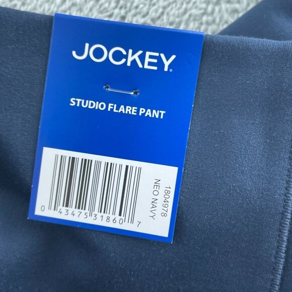 Jockey Studio Flare Pant Womens L Neo Navy NWT 1926 - Picture 7 of 12